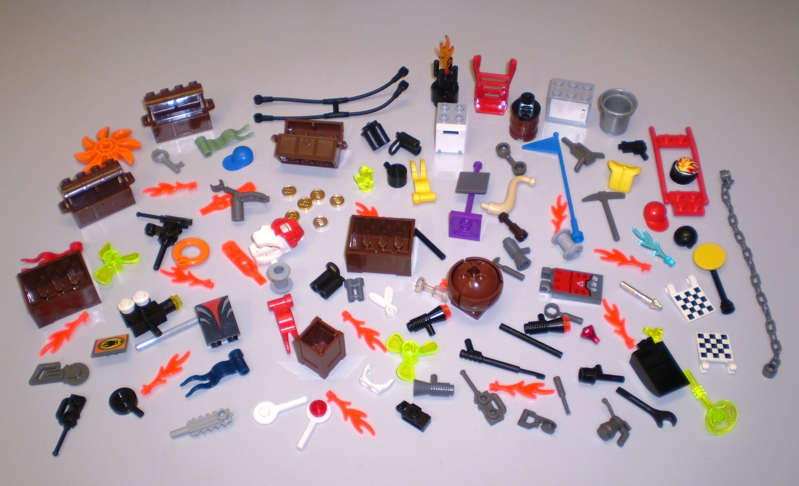 Used LEGO Minifig Accessories Frypan Pickaxe Camera Binocular Crate