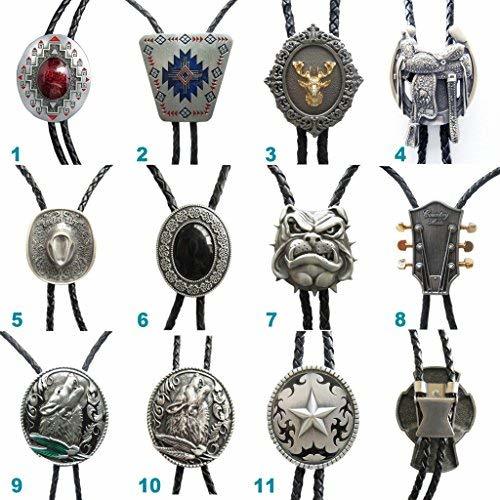 Western Cowboy Cowgirl Bolo Tie Leather Necklace Mix Style Choice Stock in US