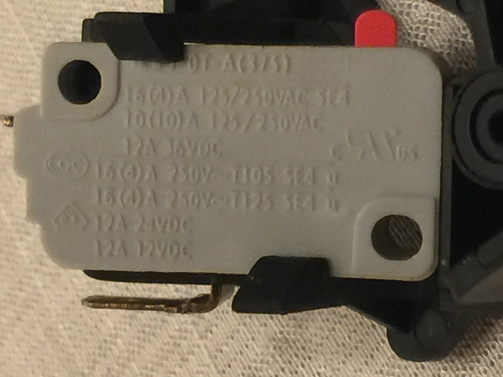 OEM PANASONIC NNSA661S Inverter Microwave Door Triple Interlock Switch