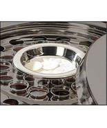 Communion Tray Center Bread Plate Silver Finish Stainless Steel 4 3/4&quot; D... - $29.65