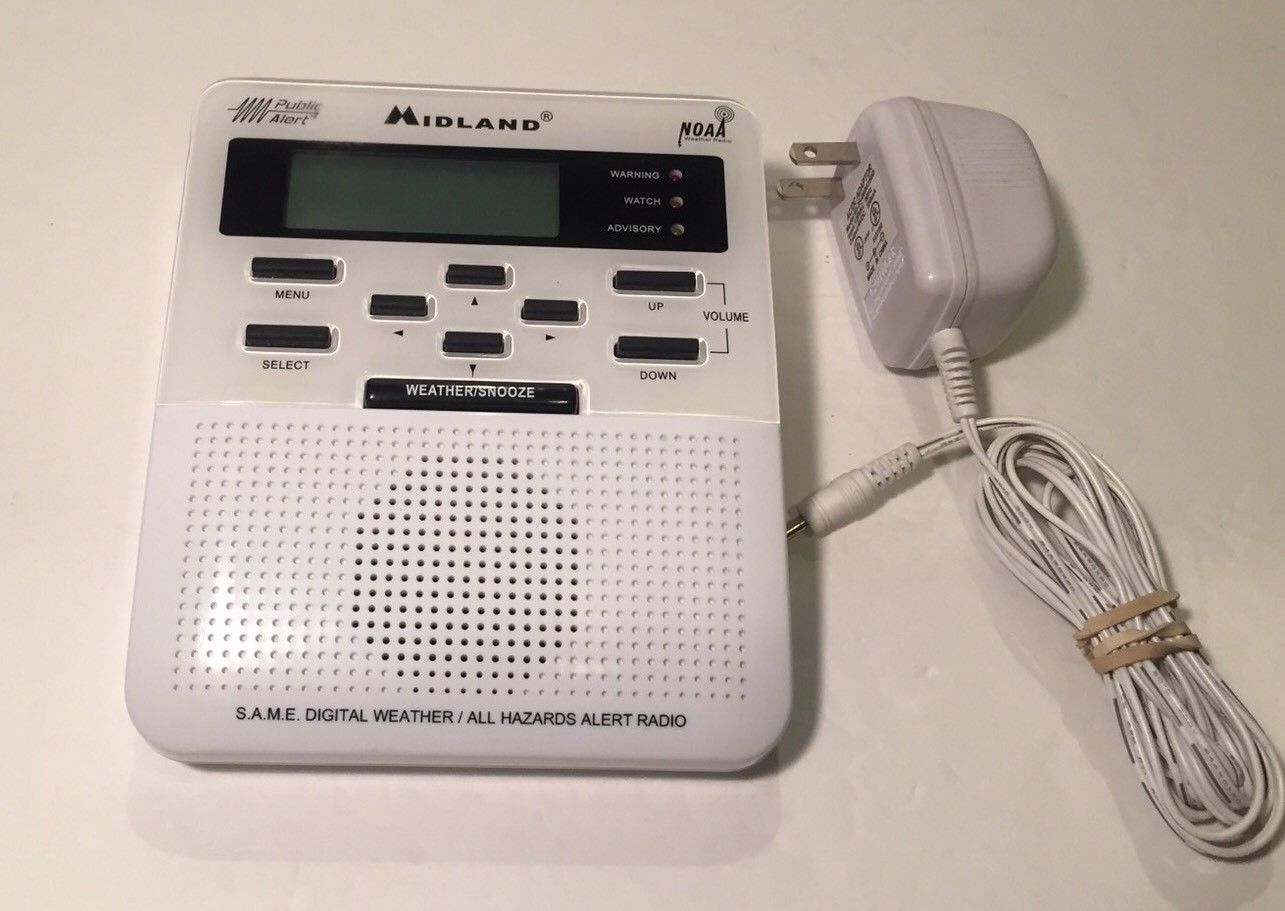 Midland WR100 Public Alert All Hazards Weather Radio NOAA Digital