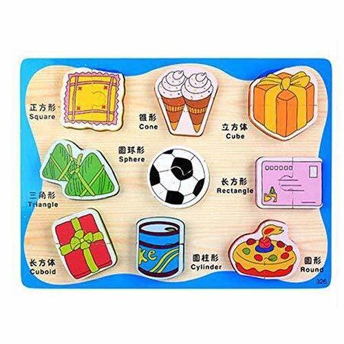 PANDA SUPERSTORE Creative Wooden Toy Kids Educational Block Toy 3D Puzzle Finger