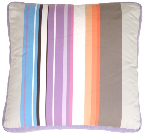 Primary image for Pillow Decor - Grape & Charcoal Stripes Throw Pillow