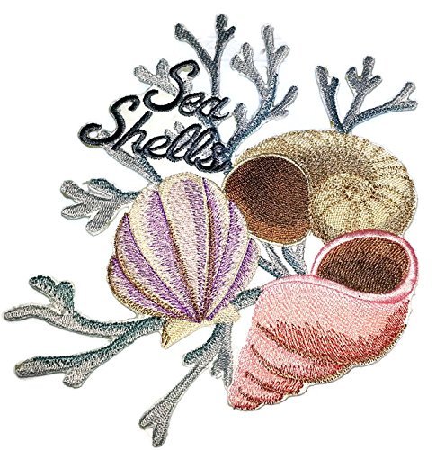 Ocean Calling Custom and Unique[ Sea Shell Portrait ] Embroidered Iron On/Sew Pa