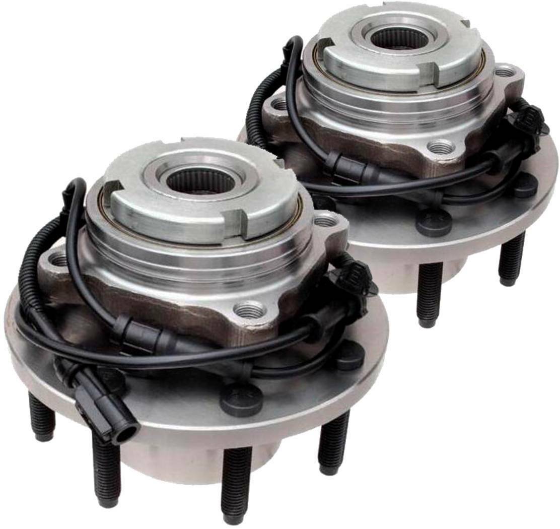 2x 2000-2004 Ford F250 F350 Super Duty Front Wheel Hub Bearing 4WD w ...