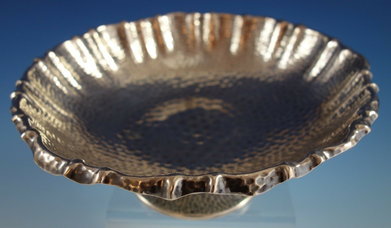 Primary image for Antique Hammered by Gorham Sterling Silver Bowl Raised 8 5/8" x 3 1/4" (#2540)