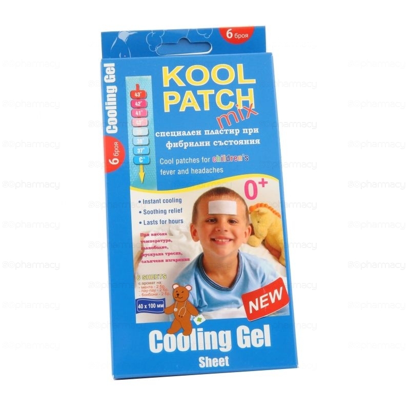 KOOL PATCHES for children's fever and headaches & Sunburns and hangover ...