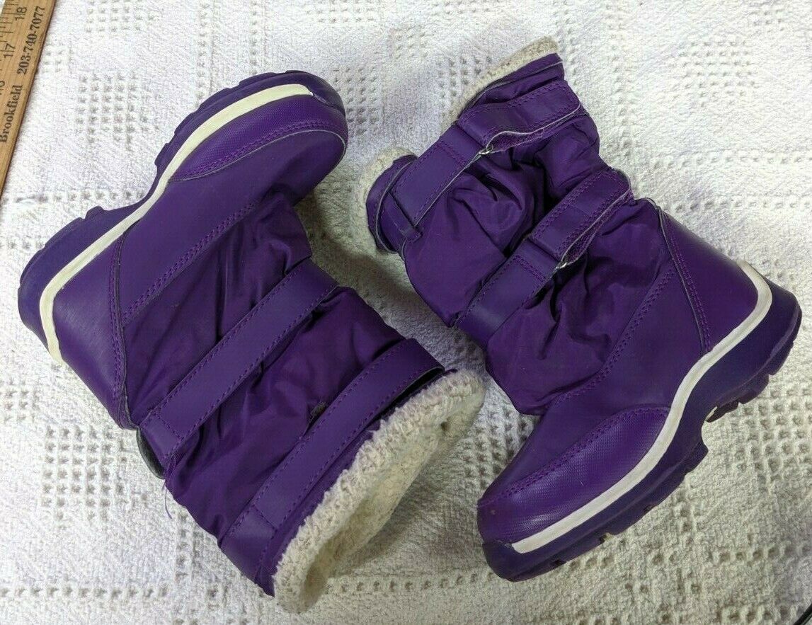 Lands' End Youth Adolescent Girls Winter Insulated Boots Purple Size 9 M