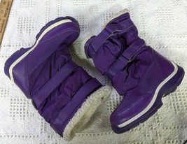 Lands' End Youth Adolescent Girls Winter Insulated Boots Purple Size 9 M - $14.74