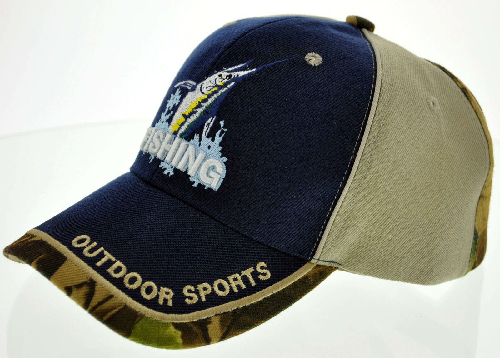 NEW! SWORDFISH FISHING MARINE TWO TONE CAP HAT NAVY CAMO Men's Hats