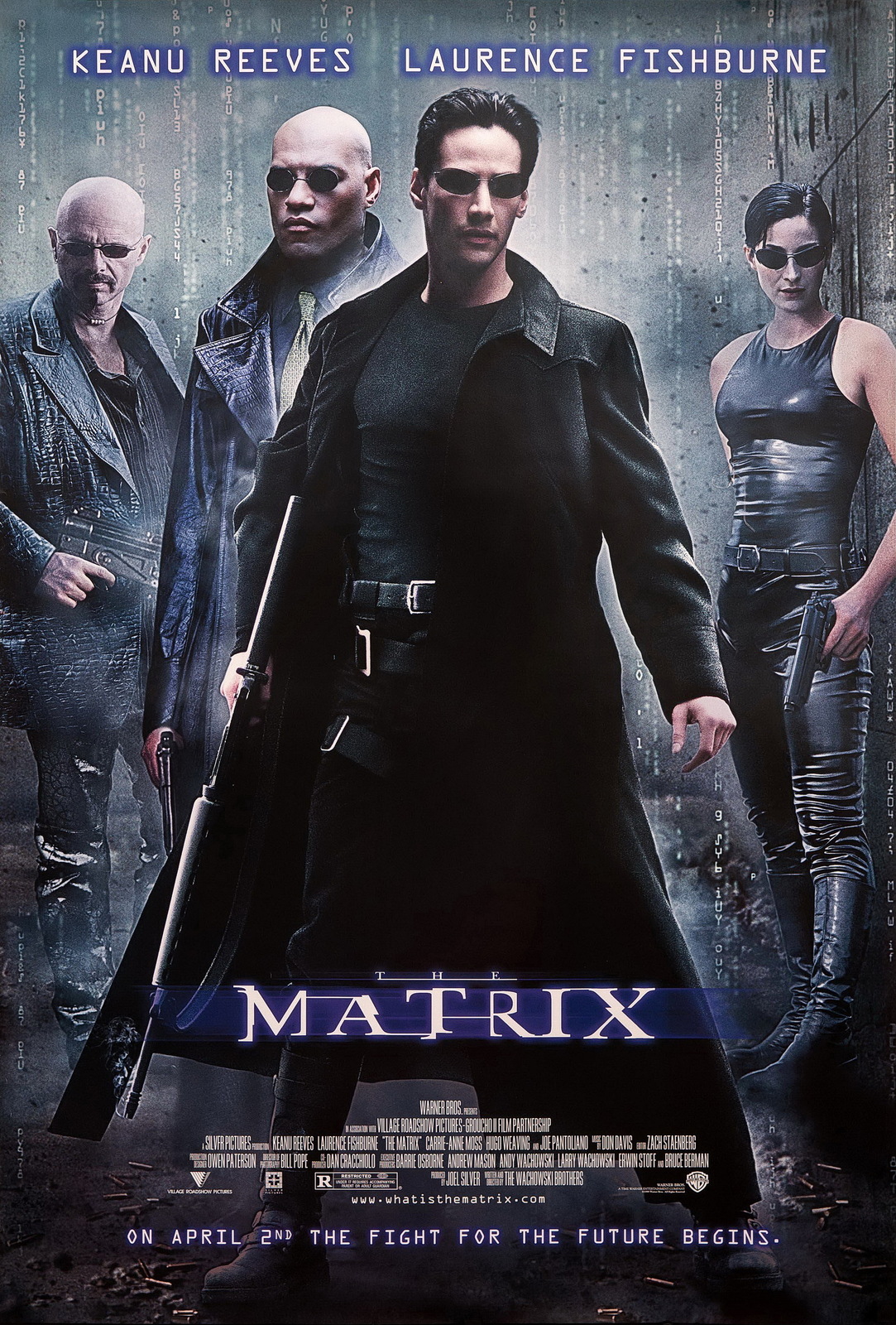 The Matrix Movie Poster Keanu Reeves Laurence Fishburne Art Film Print 24x36