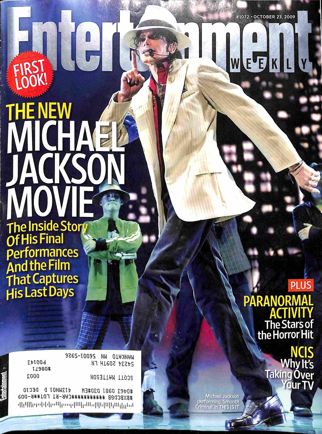 Entertainment Weekly, October 23 2009 Magazine Back Issues