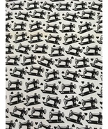 Fabric Under the Influence of Fabric and Black and White Sewing Machine  - $8.00