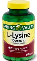 Spring Valley L-Lysine Dietary Supplement 500mg 250ct  10/2023 - $10.99