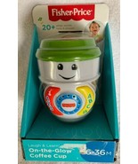 Fisher Price On The Glow Coffee Cup w/ 20+ Songs &amp; Sounds Toddlers 6M-3Y... - £17.04 GBP