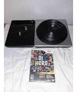 NINTENDO WII DJ Hero Turntable Controller TESTED + DJ HERO GAME  - $19.99