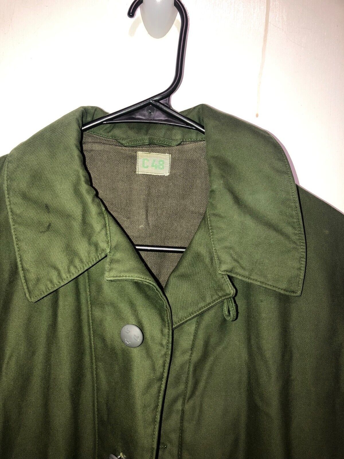 Vintage Swedish Military Green Utility Field Jacket C48 - Other