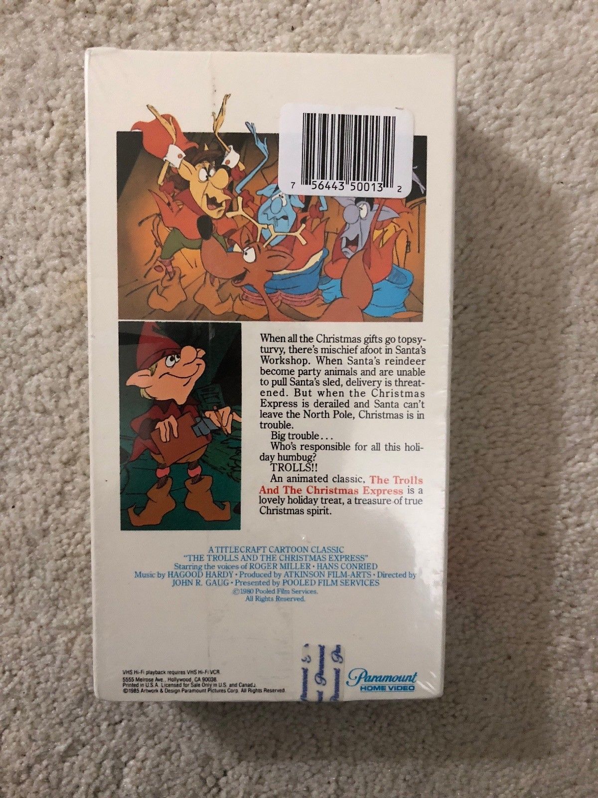 The Trolls and the Christmas Express(VHS 1988 Paramount)Roger Miller ...