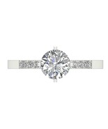0.40 Ct Round Cut Diamond Wedding Engagement Ring 14k White Gold Finish ... - $85.99
