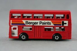Vintage Matchbox Lesney Toy Londoner Double Decker Bus Berger Paints Adv... - $14.43