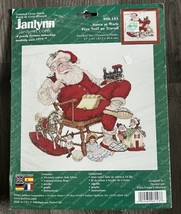 Janlynn Counted Cross Stitch #008-0153 Santa at Work 17” x 16” Complete Kit - $19.80