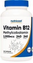 Vitamin B12 2000mcg 240 Caps Non-GMO/Gluten Free Methylcobalamin - $18.58