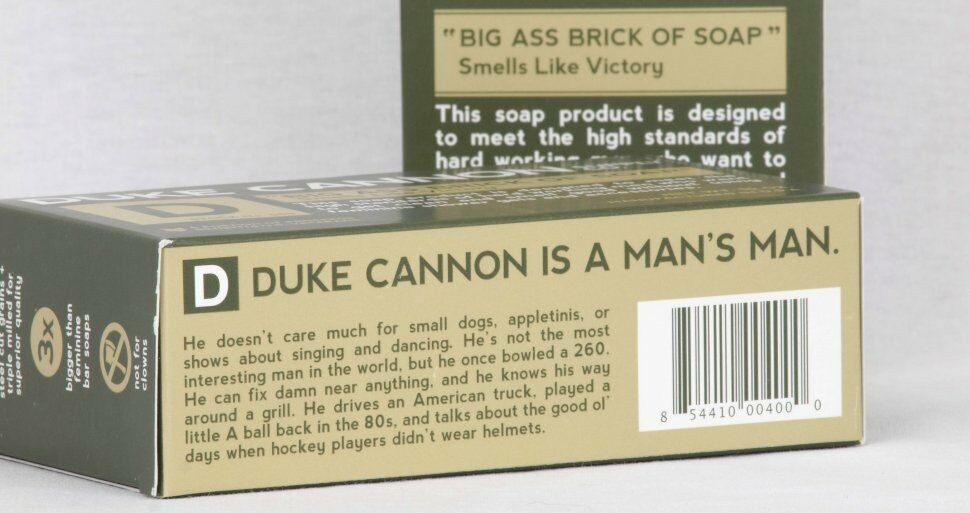 4 Duke Cannon Mens Big Ass Brick Of Soap Bars Smells Like Victory 10oz Each Bar Soaps 3018