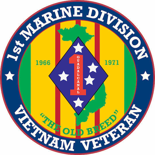 MARINE CORPS VIETNAM VETERAN 1ST MARINE DIVISION EGA DECAL STICKER MADE ...