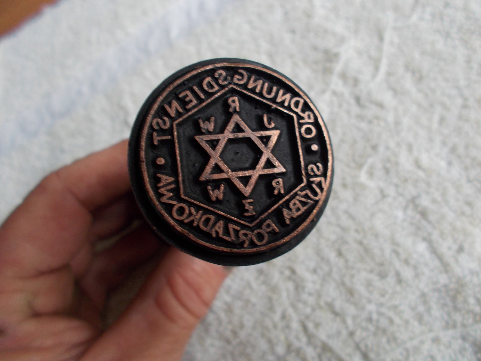 german ww2 ink stamp Original Period Items