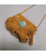 TEELYNN Boho Hippie Gypsy Fringe Bag For Women Vintage  Leather Flower i... - £75.30 GBP