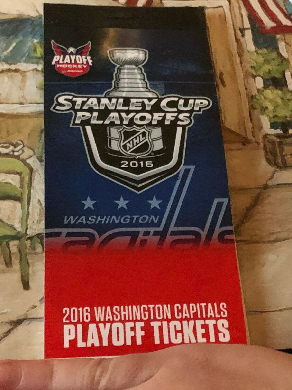 2016 NHL Washington Capitals Playoff Tickets Ticket Stubs