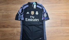  Real Madrid Ronaldo Player Version Third Soccer Jersey 2016 - 2017 Ucl Patch - $85.00