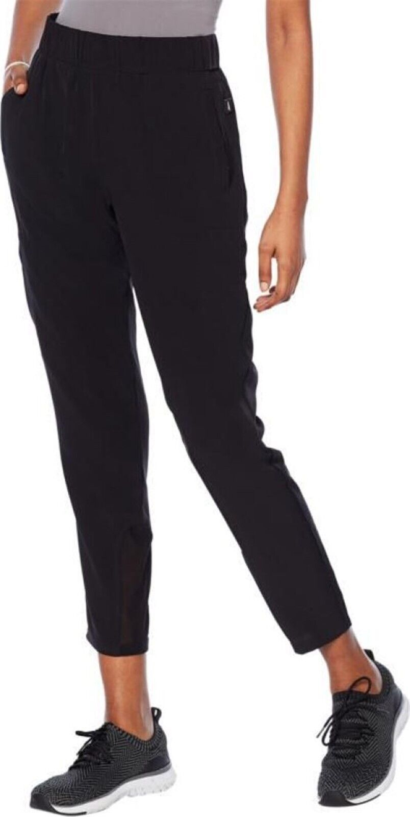 Copper Fit™ Woven Stretch Travel Pant Zipper Pockets Black 3X NEW 648-198
