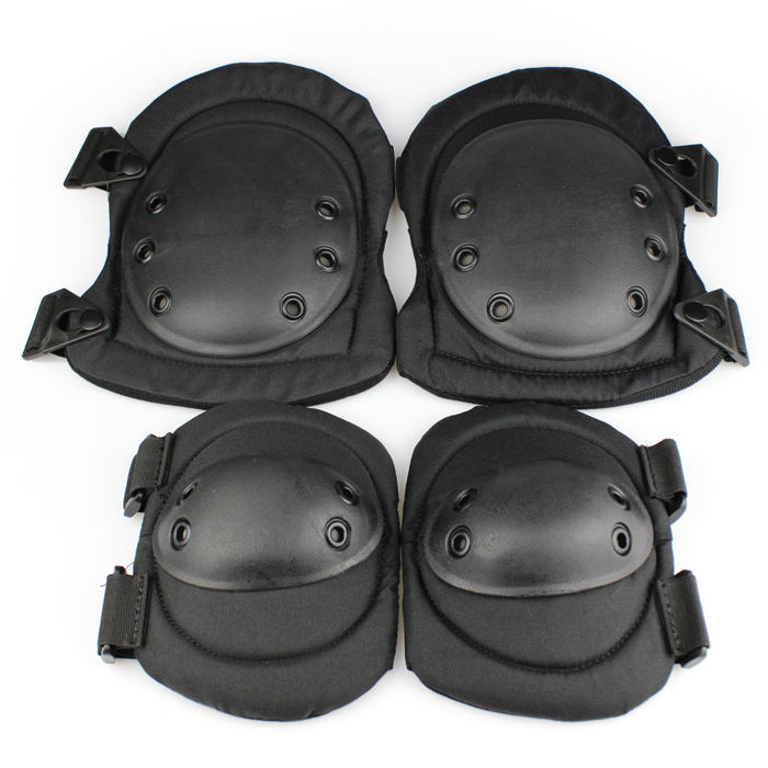 Tactical Knee Pad and Elbow Pad Set - Protective Pads for Paintball, Skating etc