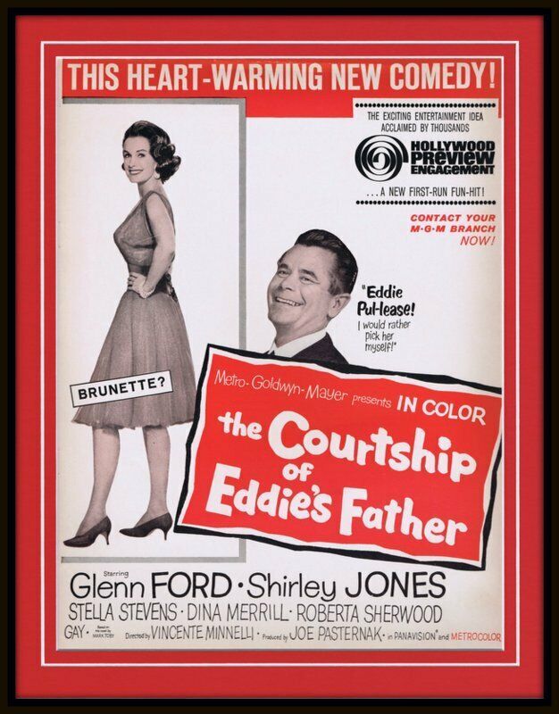 Primary image for ORIGINAL Vintage 1963 Courtship of Eddie's Father 11x14 Framed Advertisement