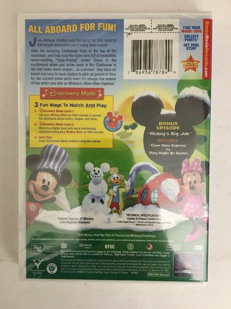 Mickey Mouse Clubhouse: Choo-Choo Express(DVD,2009)RARE VINTAGE-SHIP N ...