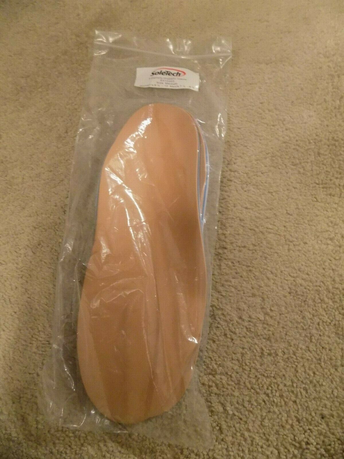 SoleTech 3 Density Diabetic Insole Medium Women 9.5, Men 7.58.5