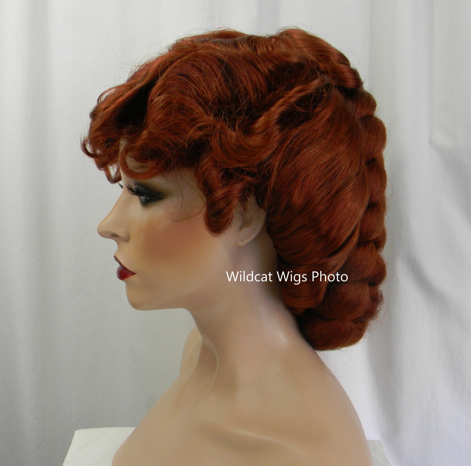 1870 Victorian Wig . MOST ELABORATE AND FABULOUS THEATRE OR COSTUME Fox