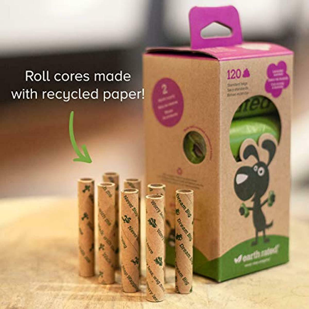 Earth Rated Dog Poop Bags, 120 Extra Thick and Strong Biodegradable