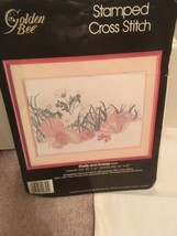 Golden Bee Stamped Cross Stitch Kit - Shells & Daisies #20341 - $9.75