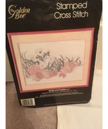 Golden Bee Stamped Cross Stitch Kit - Shells &amp; Daisies #20341 - $9.75