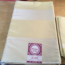 Vintage Courtrai Yellow Tablecloth Napkins NOS - $28.04