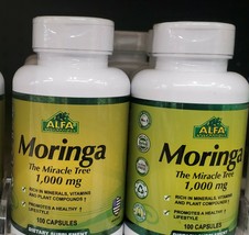 2 Pack Moringa Oleifera Leaf Extract Supplement By Alfa Vitamins - 100% Natural - $37.62