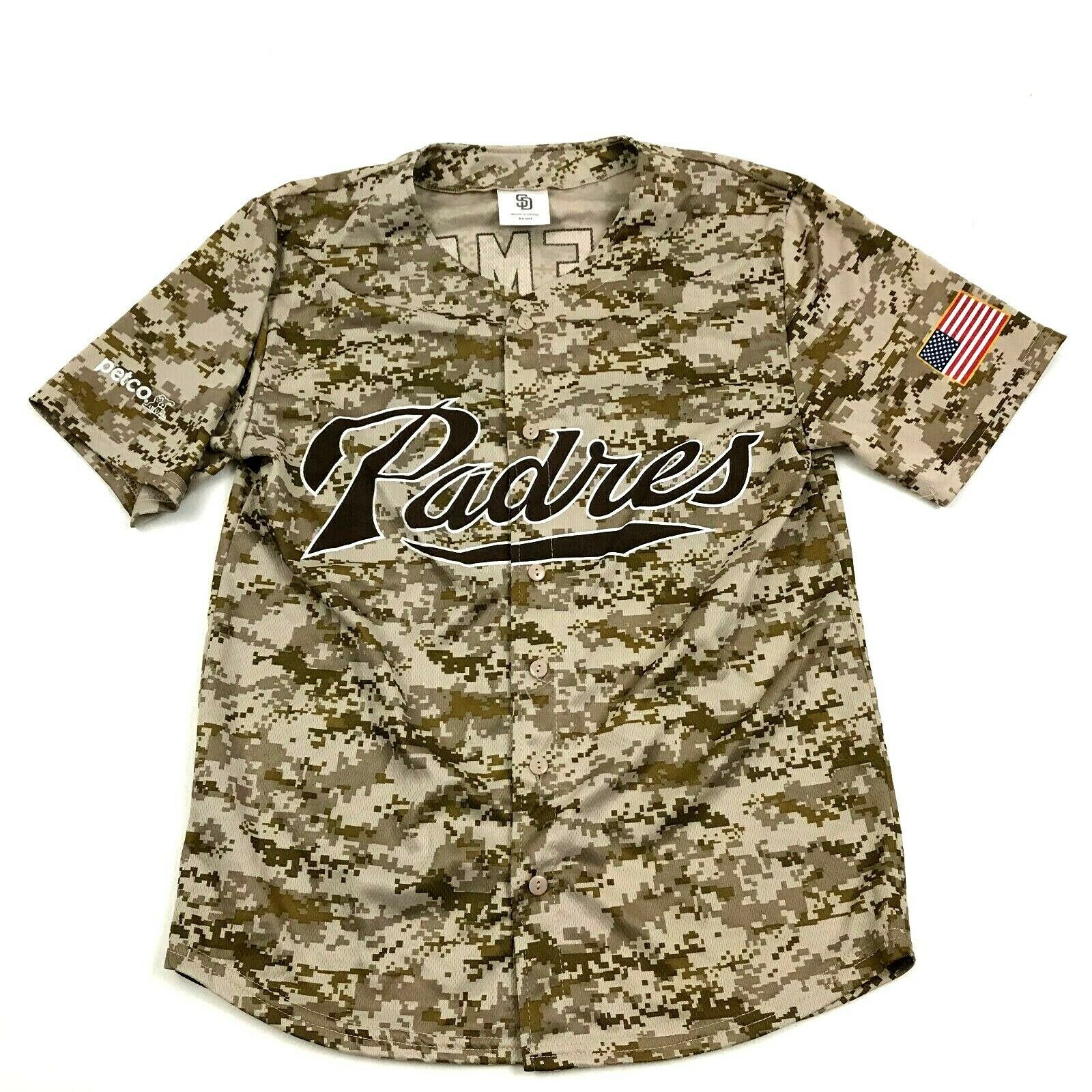 NEW Matt Kemp San Diego Padres Baseball Jersey Size Small Digital Camo ...