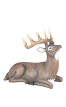 Majestic Laying Deer Figurine with Antlers Brown 12" Long Resin Wildlife Nature image 1