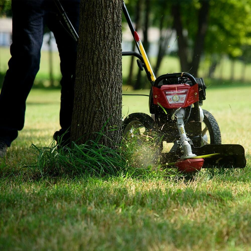Southland String Trimmer Mower Walk Behind 17 in. 43cc Pull Cord Start