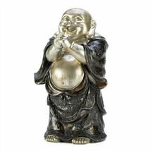 Golden Standing Happy Buddha Figurine - $38.02