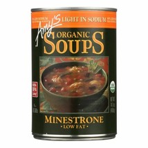Amy&#39;s Organic Low Sodium Minestrone Soup - 14.1 Oz - $12.96