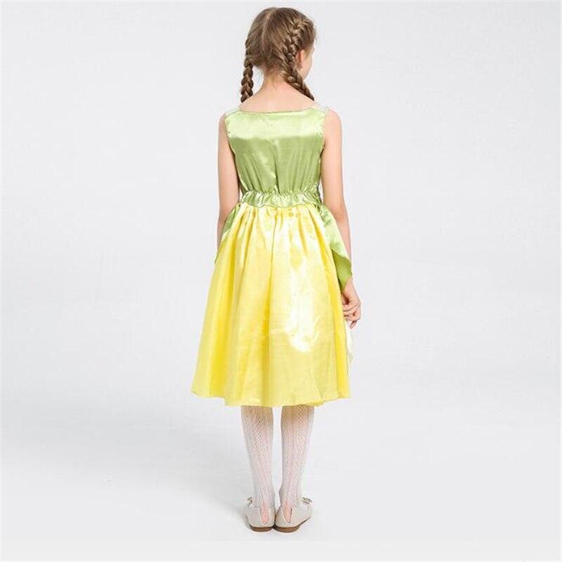 Fancy Girls Elf Princess Costume Halloween Kids Cosplay Dress Unisex