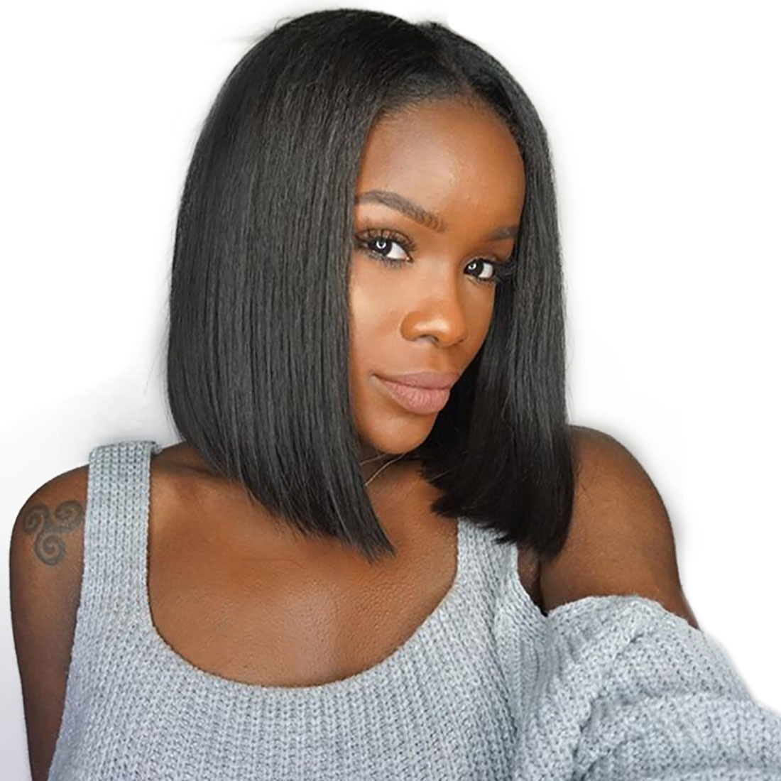 U Part Wigs 1x4 inches Opening Size Lace Front Wigs MIddle Part Short ...